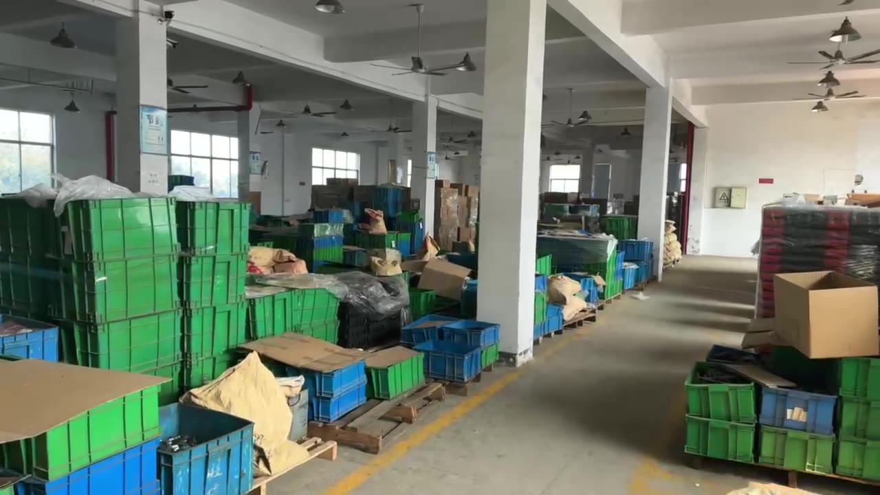 Finished goods waiting in cartons on the third floor of the Zhenkai Tools plant