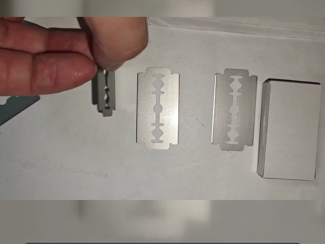 Checking parts against the master template by hand